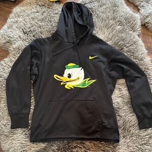 Nike Black Hoodie with Oregon Duck Logo